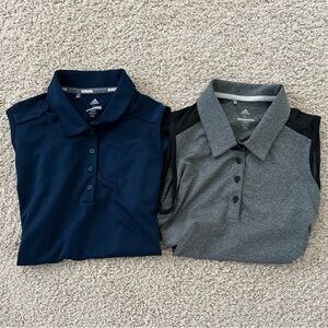 Adidas Golf Polo Shirt Bundle Like New Medium Gray and Blue